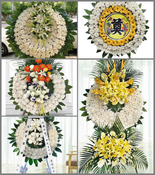 广东梅州市大埔县大痳镇北埔村花圈速递